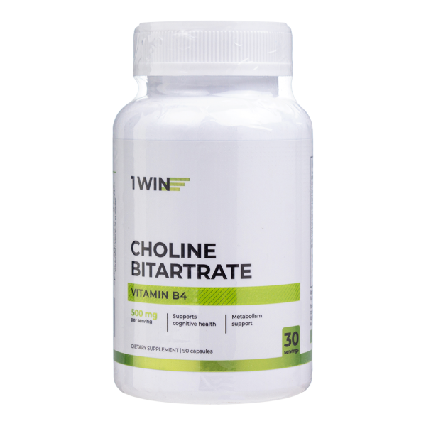 1WIN Холин битартрат / Choline bitartrate капсулы массой 550 мг 90 шт