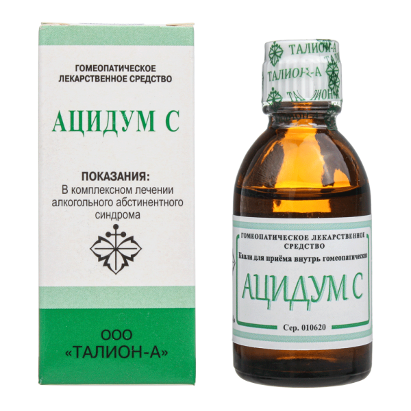 Ацидум-С капли гомеопатические , 25 мл