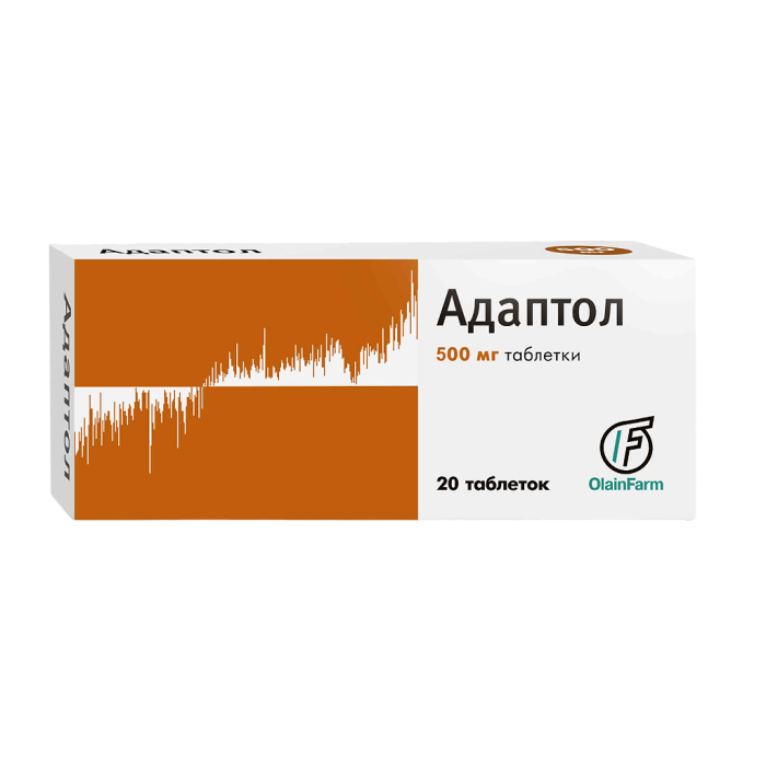 Адаптол таблетки 500 мг 20 шт