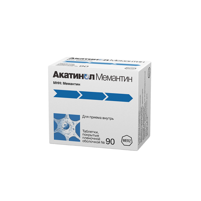 Акатинол Мемантин таблетки покрытпленоб 10 мг 90 шт