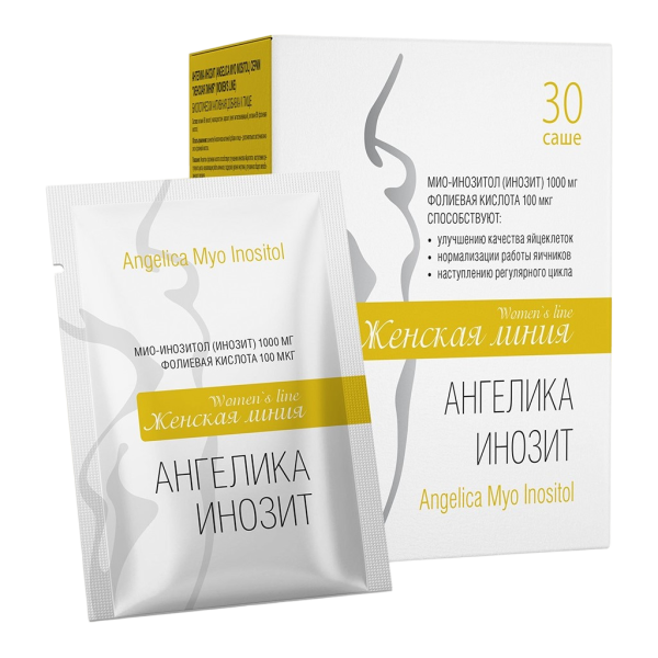 Ангелика Инозит / Angelica Myo Inositol серии Женская линия (Women's Line) порошок в саше-пакетах по 2 г 30 шт