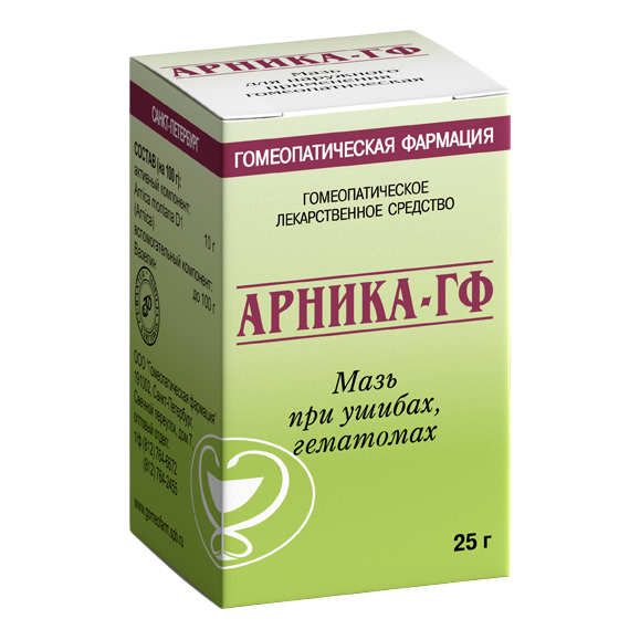 Арника-ГФ мазь для наружного применения гомеопатическая 25 г 1 шт
