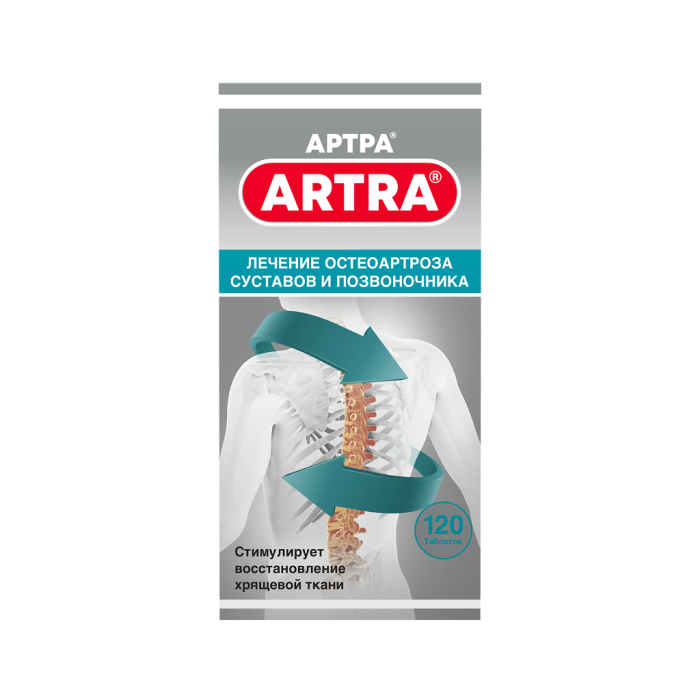 Артра таблетки покрытпленоб 500 мг+500 мг 120 шт