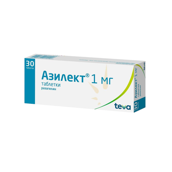 Азилект таблетки 1 мг 30 шт