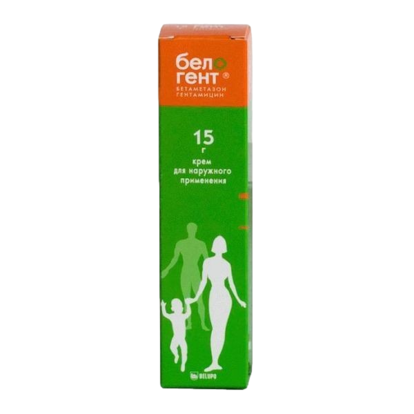 Белогент крем для наружного применения 0,05%+0,1% 15 г 1 шт