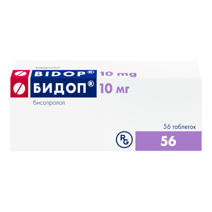 Бидоп таблетки 10 мг 56 шт