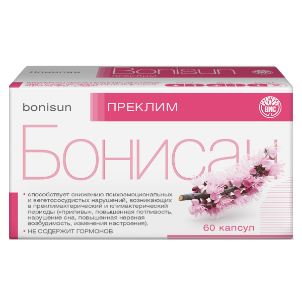 Бонисан Преклим / Bonisun Perimenopause капсулы массой 0,5 г 60 шт