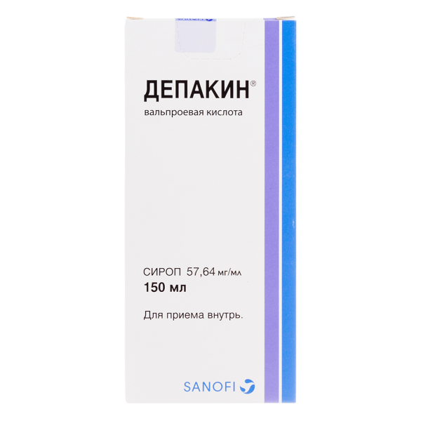 Депакин сироп 57,64 мг/мл фл 150 мл