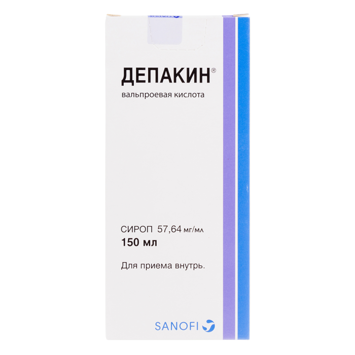 Депакин сироп 57,64 мг/мл фл 150 мл