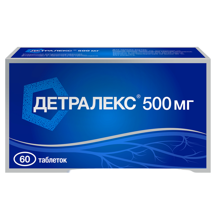 Детралекс таблетки покрытпленоб 500 мг 60 шт