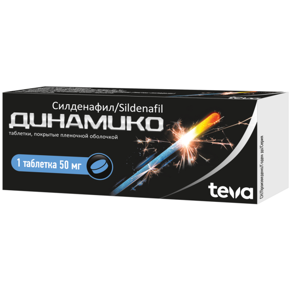 Динамико таблетки покрытпленоб 50 мг 1 шт