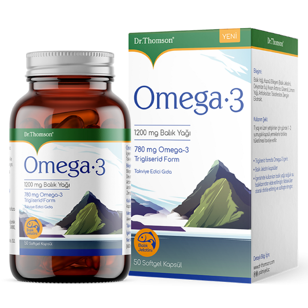 Dr Thomson Jones Omega-3 / Доктор Томсон Джонс Омега-3 капсулы массой 1632,4 мг 50 шт