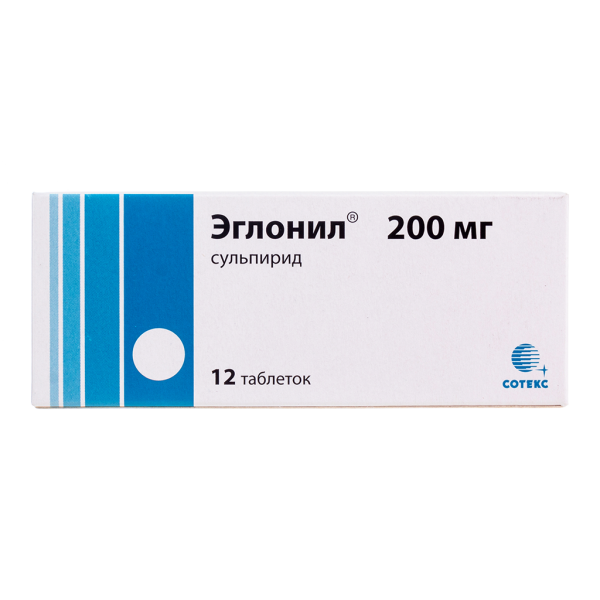 Эглонил таблетки 200 мг 12 шт