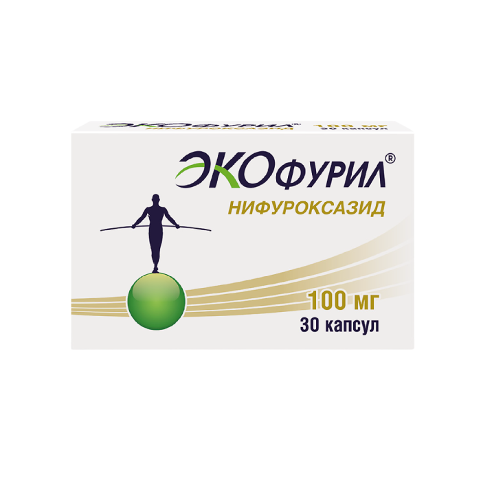 Экофурил капсулы 100 мг 30 шт