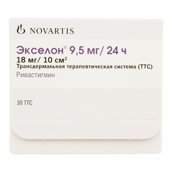 Экселон трансдермальная терапевтическая система 9,5 мг/24 ч пак 30 шт