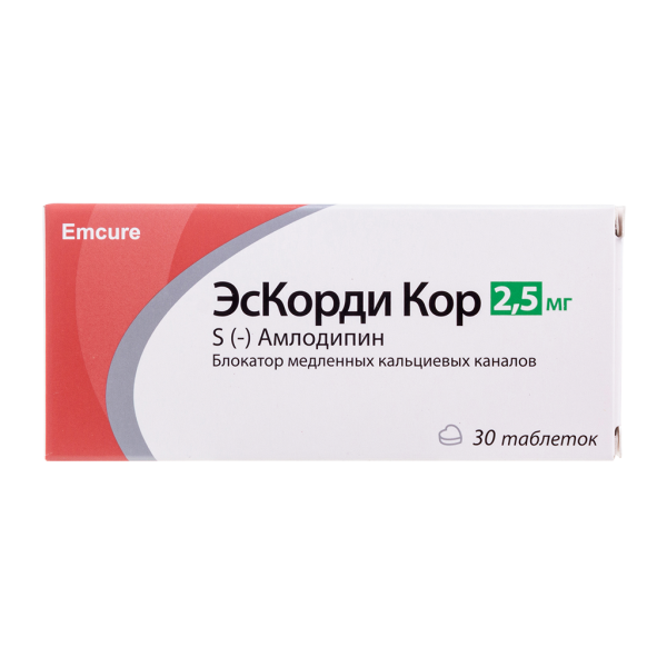 ЭсКорди Кор таблетки 2,5 мг 30 шт