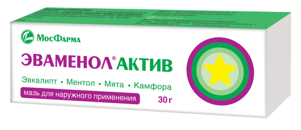 Эваменол Актив мазь для наружного применения 30 г 1 шт