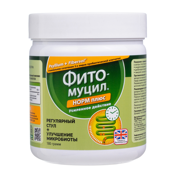 Фитомуцил Норм плюс порошок банка 180 г 1 шт