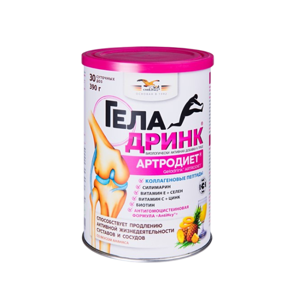 Геладринк Артродиет порошок по 390 г ананас 1 шт