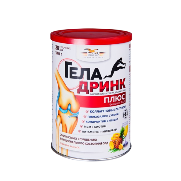 Геладринк Плюс / Geladrink Plus порошок со вкусом ананаса по 340 г 1 шт