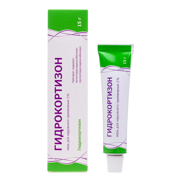 Гидрокортизон мазь для наружного применения 1 % 15 г 1 шт