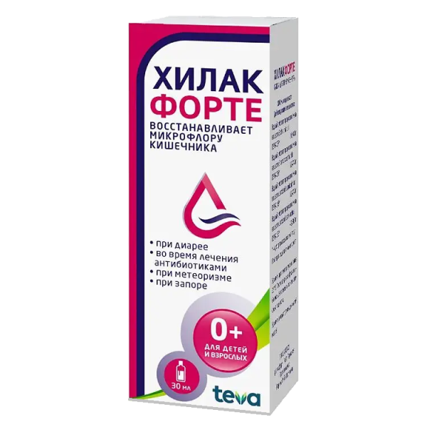 Хилак форте капли для приема внутрь в комплекте с мерным стаканчиком 30 мл 1 шт