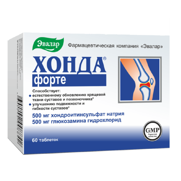 Хонда форте таблетки покрытоб по 1,3 г 60 шт