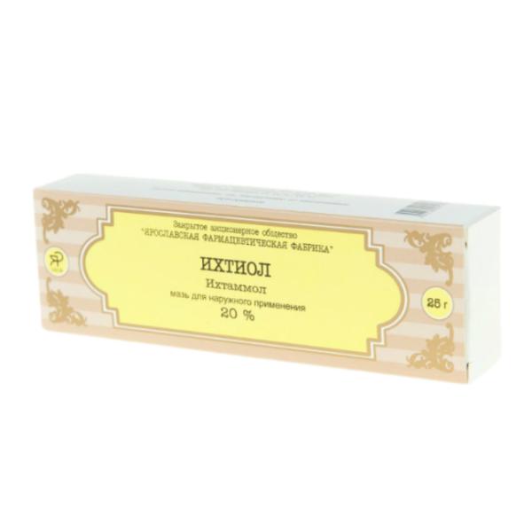 Ихтиол мазь для наружного применения 200 мг/г туба 25 г 1 шт