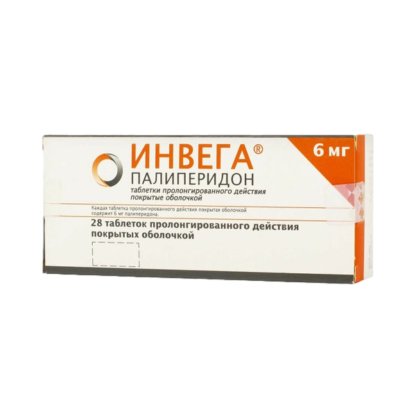 Инвега таблетки пролонг действия покрытоб 6 мг 28 шт
