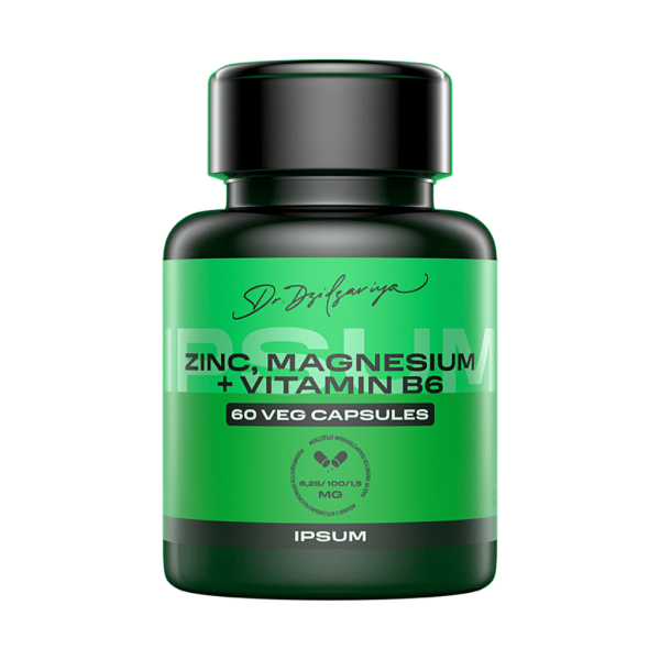 IPSUM Цинк+Магний+B6 / ZMA Zn+Mg+B6 растительные капсулы массой 776 мг 60 шт