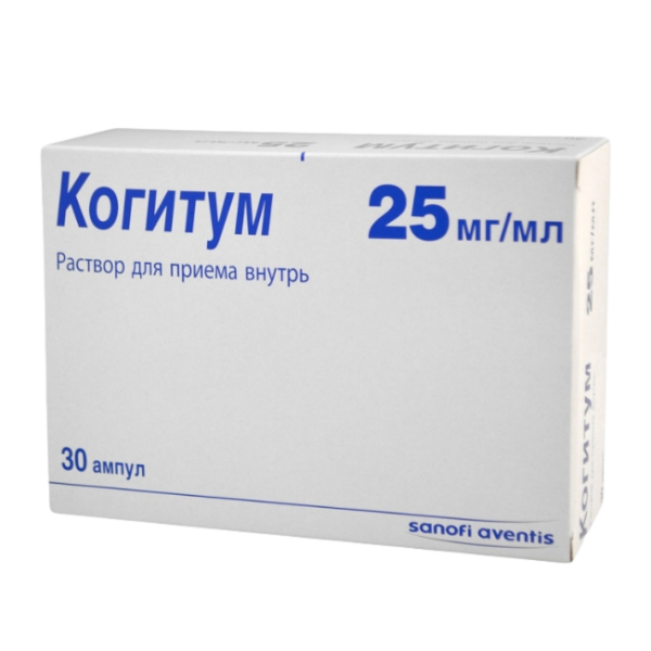 Когитум раствор для приема внутрь 25 мг/мл 10 мл амп 30 шт