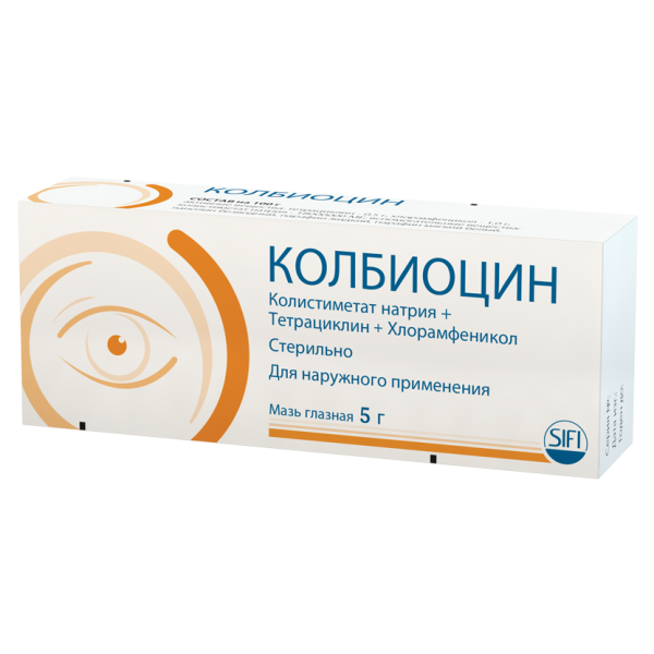 Колбиоцин мазь глазная туба 5 г 1 шт