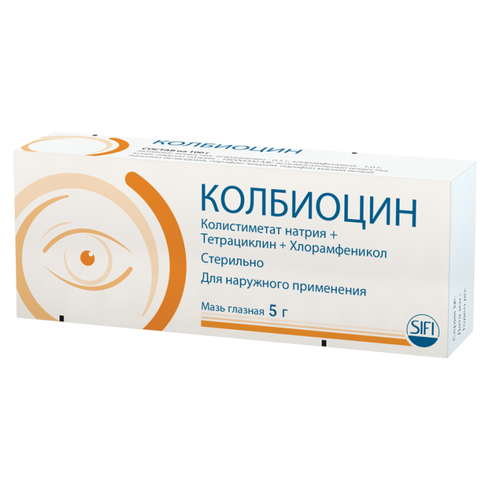 Колбиоцин мазь глазная туба 5 г 1 шт