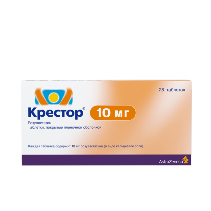 Крестор таблетки покрытпленоб 10 мг 28 шт