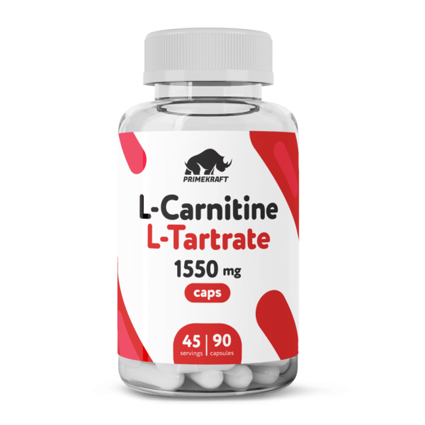 L-карнитин L-тартрата/L-Carnitine L-Tartrate Prime Kraft капсулы массой 775 мг 90 шт