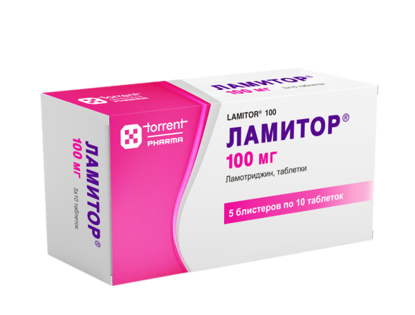 Ламитор таблетки 100 мг 50 шт