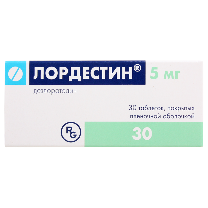 Лордестин таблетки покрытпленоб 5 мг 30 шт