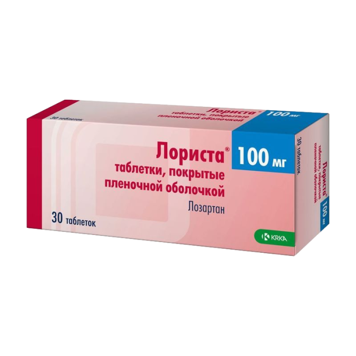 Лориста таблетки покрытпленоб 100 мг 30 шт