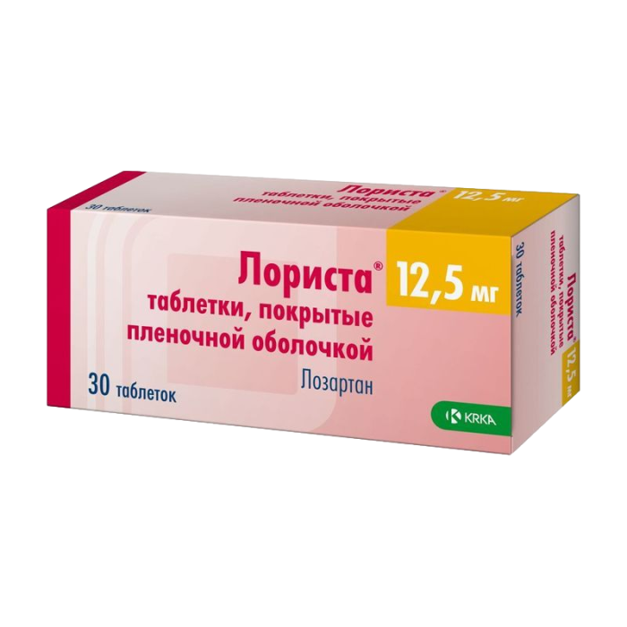 Лориста таблетки покрытпленоб 12,5 мг 30 шт