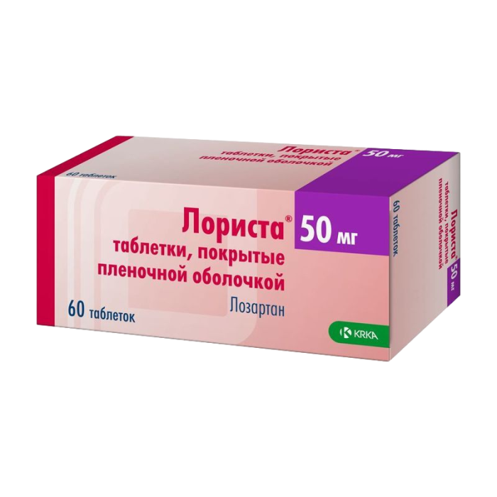 Лориста таблетки покрытпленоб 50 мг 60 шт