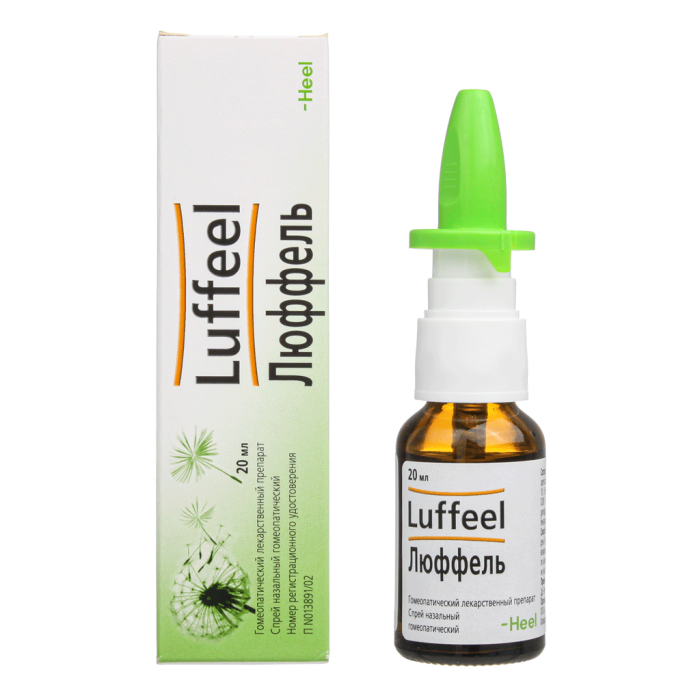 Люффель спрей назальный гомеопатический 20 мл 1 шт