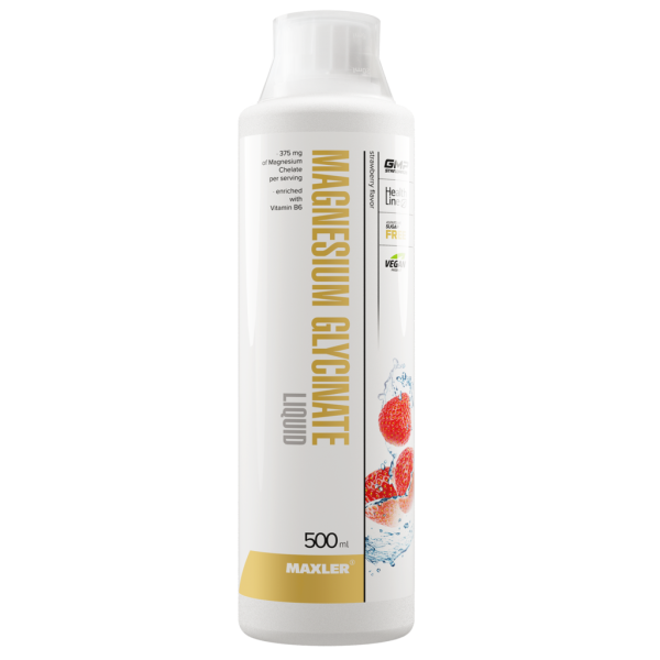 Макслер Магнезиум Глицинат Ликвид вкус клубники / Maxler Magnesium Glycinate Liquid Strawberry flavor фл 500 мл 1 шт
