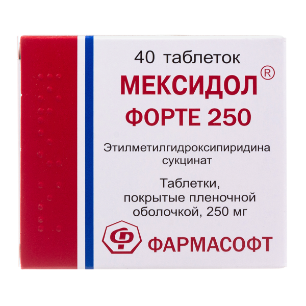 Мексидол ФОРТЕ 250 таблетки покрытпленоб 250 мг 40 шт