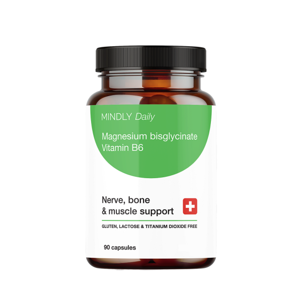 MINDLY Daily Магний хелат B6 капс/Magnesium chelate B6 caps капсулы массой 852 мг 90 шт