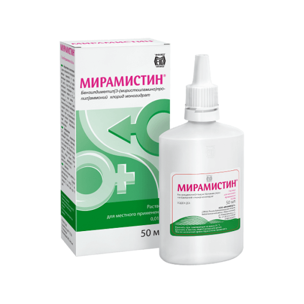Мирамистин раствор для местного применения уролог аппликатор 0,01 % 50 мл 1 шт