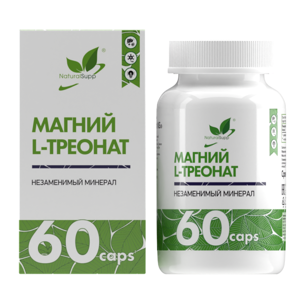 NaturalSupp Магний L-треонат NS/Magnesium L-threonate NS капсулы по 550 мг 60 шт