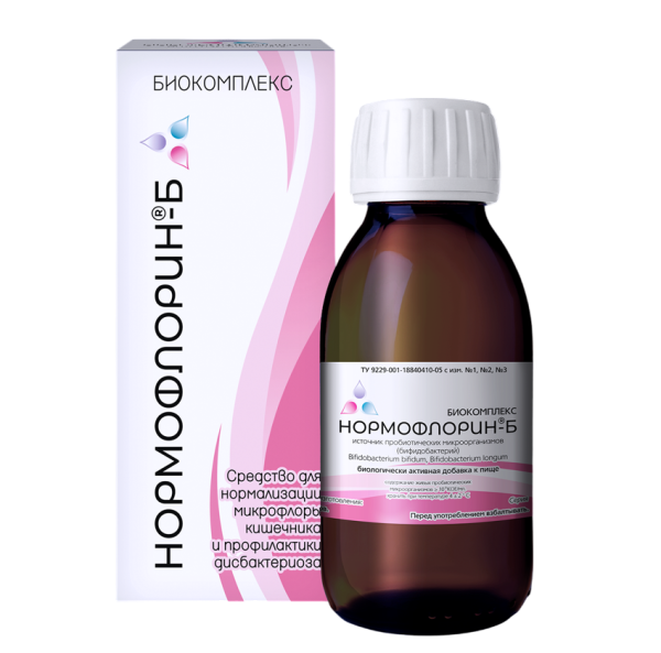 Нормофлорин-Б биокомплекс фл по 100 мл 1 шт