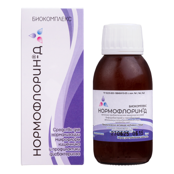 Нормофлорин-Д биокомплекс фл по 100 мл 1 шт