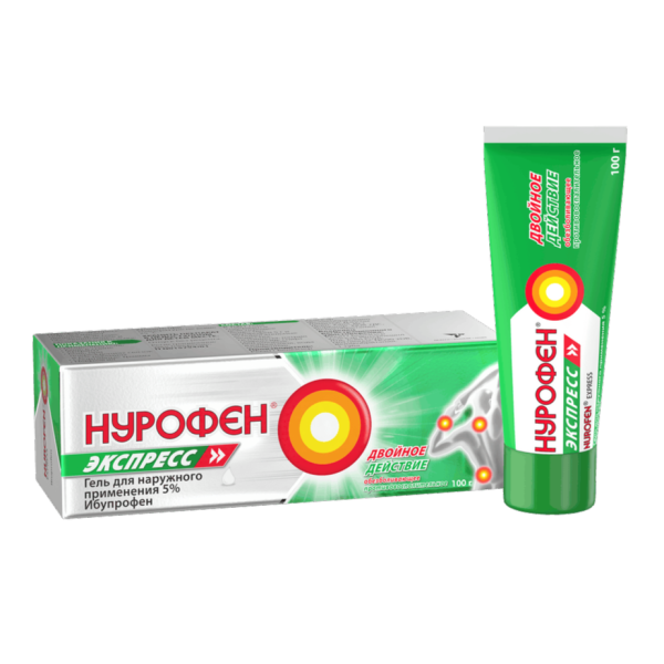 Нурофен Экспресс гель для наружного применения 5 % 100 г 1 шт