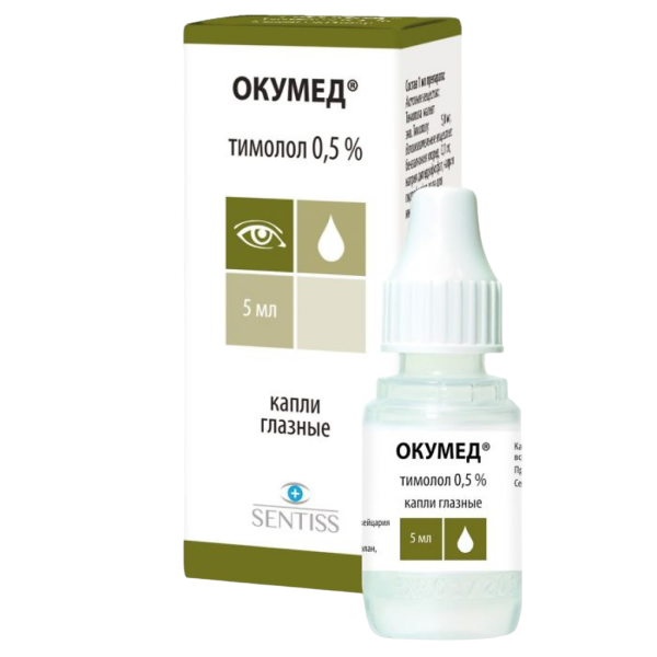 Окумед капли глазные 0,5 % 5 мл 1 шт